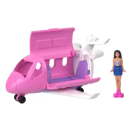 Barbie Mini BarbieLand With Color-Change Pool játék baba és repülő játékkészlet 4 cm termékfotó