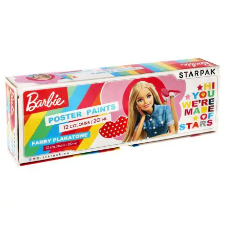 Barbie plakátfesték, tempera 12 db-os termékfotó