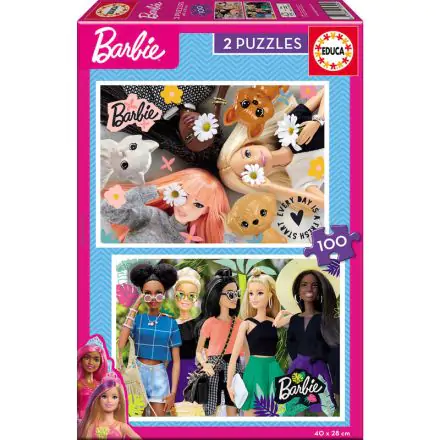 Barbie puzzle 2x100db-os termékfotó
