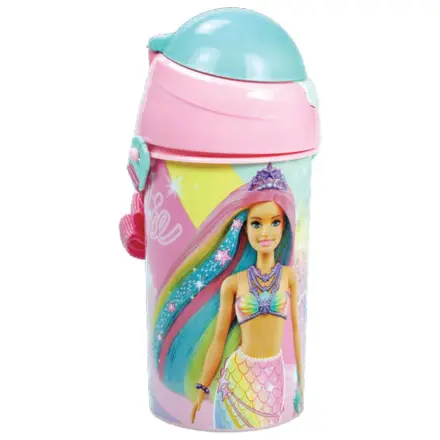 Barbie Sparkle műanyag szívószálas kulacs akasztóval 500 ml termékfotó