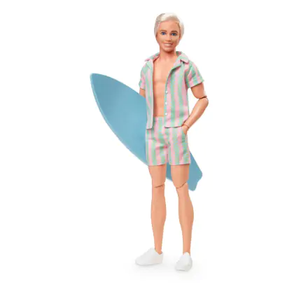 Barbie The Movie Ken Wearing Pastel Striped strand Matching Set játék baba termékfotó