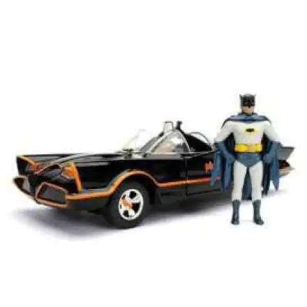 Batman Diecast Model 1/24 1966 Classic TV Series Batmobile with figura termékfotója