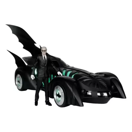 Batman Forever DC Multiverse Alfred Pennyworth & Batmobile (Gold Label) akciófigura és jármű 79 cm termékfotó
