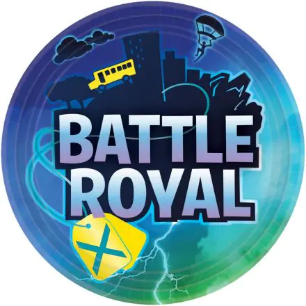Battle Royal papírtányér 8 db-os 22,8 cm termékfotó