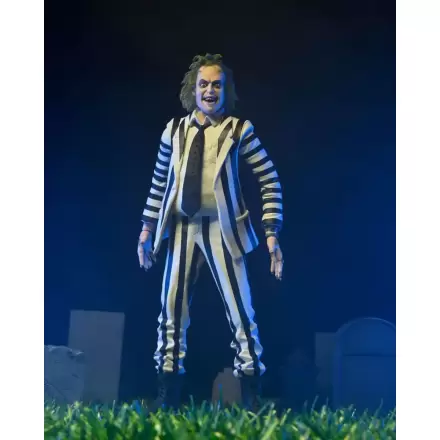 Beetlejuice 1988 Actionfigur Beetlejuice Black and White Striped Suit 18 cm termékfotója