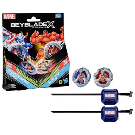 Beyblade X Amerika Kapitány 4-70GB & Red Hulk 1-80R kit game termékfotó