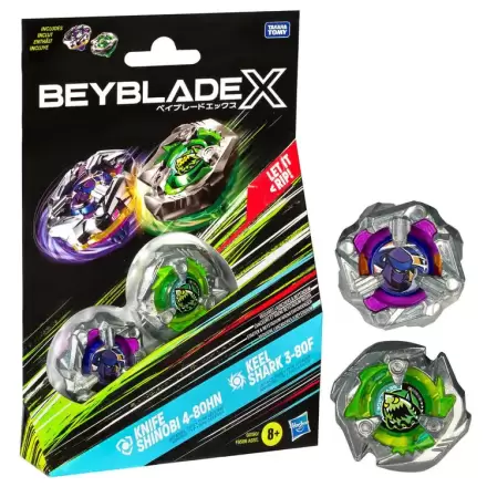 Beyblade X Beat Tyranno 4-70Q & Knife Shinobi 4-80HN game termékfotó
