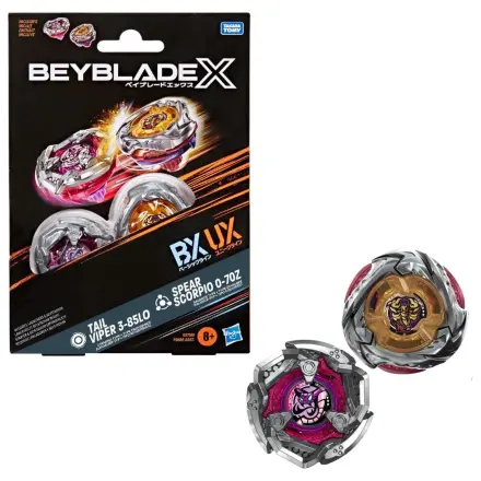 Beyblade X Tail Viper 3-85LO & Spear Scorpio 0-70Z termékfotó