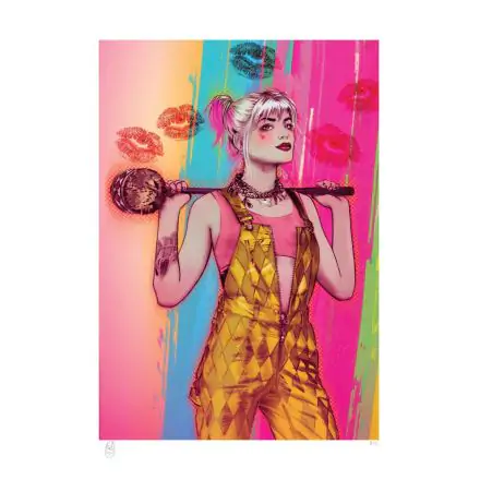 Birds of Prey Art Print Harley Quinn 46 x 61 cm - keretezetlen vászonkép termékfotó