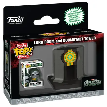 Bitty Funko POP figura Ride Marvel Studios Avengers Doomsday Lord Doom And Doomstadt Tower termékfotó