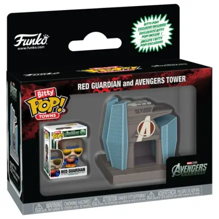 Bitty Funko POP figura Ride Marvel Studios Avengers Doomsday Red Guardian And Avengers Tower termékfotó