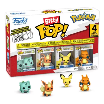 Bitty Funko POP Pokemon  Vinyl figura 4 db-os csomag Bulbasaur termékfotó