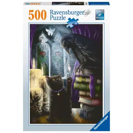 Black cat and crow puzzle 500db-os termékfotó