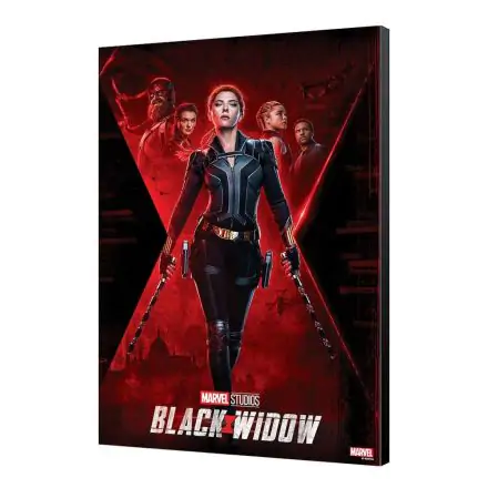 Black Widow Movie Wooden Wall Art BW Movie Poster 34 x 50 cm termékfotó