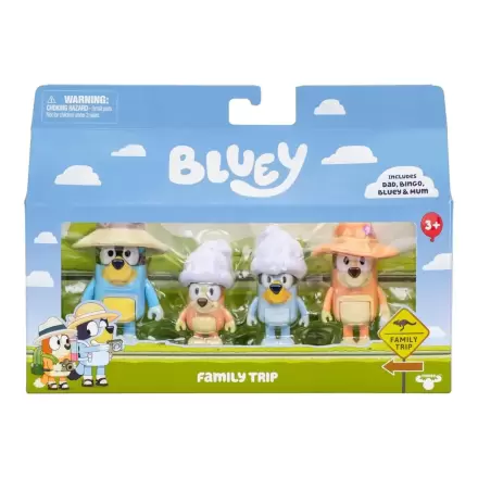 Bluey Family Trip 4 db-os figura csomag termékfotó