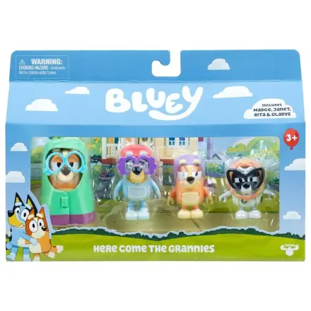 Bluey Here Come The Grannies 4 db-os figura csomag termékfotó