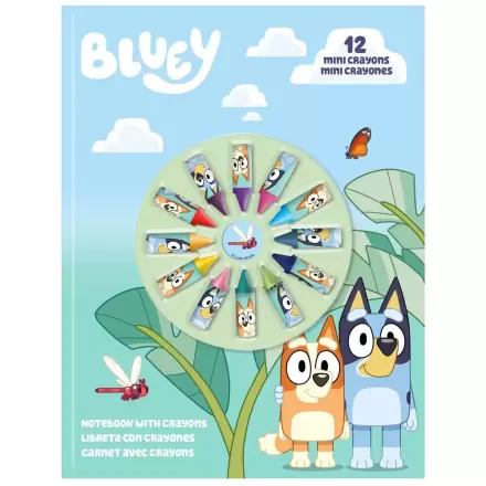 Bluey jegyzetfüzet és 12 db mini zsírkréta termékfotó