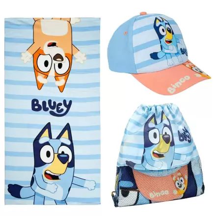 Bluey törülköző, táska és baseball sapka csomag termékfotó