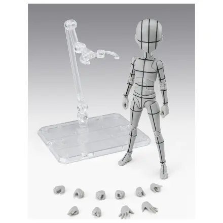 Body Series Body-Kun- Ken Sugimori Edition Wireframe Gray Color Ver. S.H. Figuarts figura 13cm termékfotó