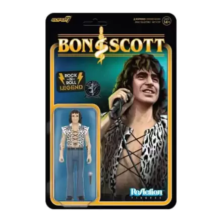 Bon Scott ReAction Wave 02 Bon Scott (Leopard Print) akciófigura 10 cm termékfotója