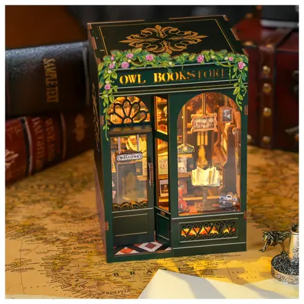 BOOK NOOK KIT DIY Owl Bookstore LED Light építőkészlet 139 db termékfotó