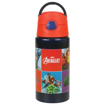 Bosszúállók Smash alumínium szívószálas kulacs akasztóval 500 ml termékfotó