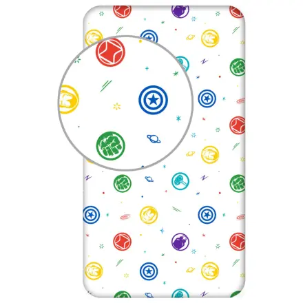 Bosszúállók Symbols gumis lepedő 90x200 cm termékfotó