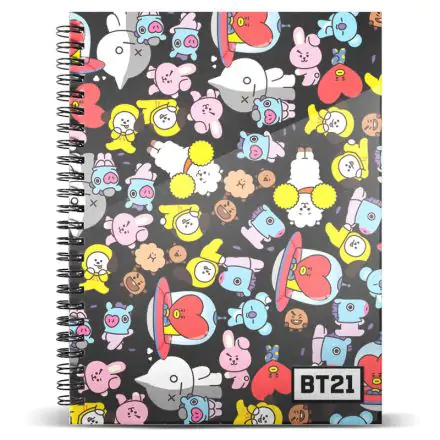 BT21 A4 jegyzetfüzet termékfotó