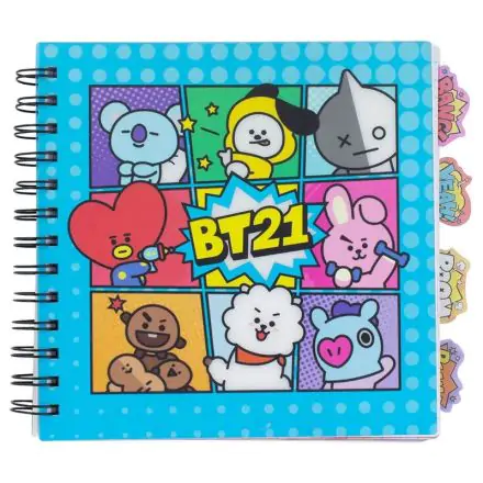 BT21 jegyzetfüzet könyvjelzővel termékfotó