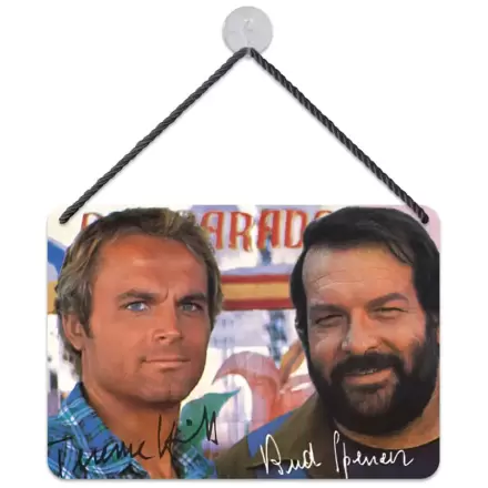 Bud Spencer & Terence Hill Autogramm fémtábla 16,5 x 11,5 cm termékfotója