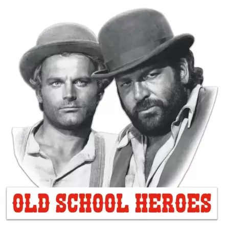 Bud Spencer & Terence Hill Old School Heroes 3D fémtábla 45 x 45 cm termékfotója