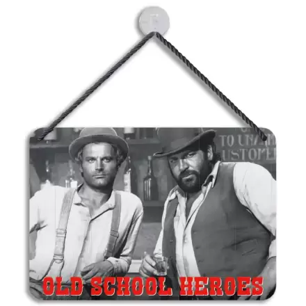 Bud Spencer & Terence Hill Old School Heroes fémtábla 16,5 x 11,5 cm termékfotója