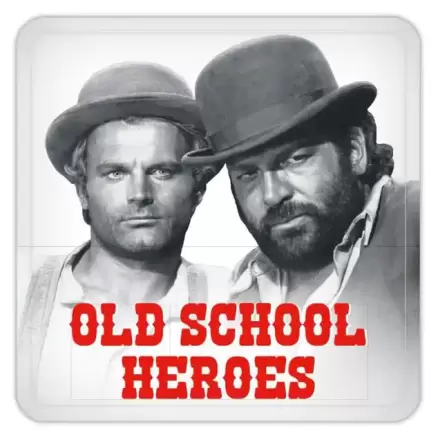 Bud Spencer & Terence Hill Tin Old School Heroes poháralátét 10 x 10 cm termékfotó