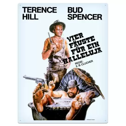 Bud Spencer & Terence Hill Vier Fäuste für ein Halleluja fémtábla 30 x 40 cm termékfotó