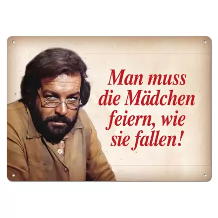 Bud Spencer Mädchen feiern, wie sie fallen fémtábla 10 x 15 cm termékfotó