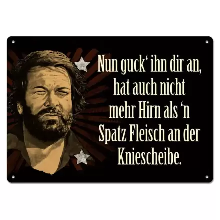 Bud Spencer Nun guck' ihn dir an,... fémtábla 10 x 15 cm termékfotója