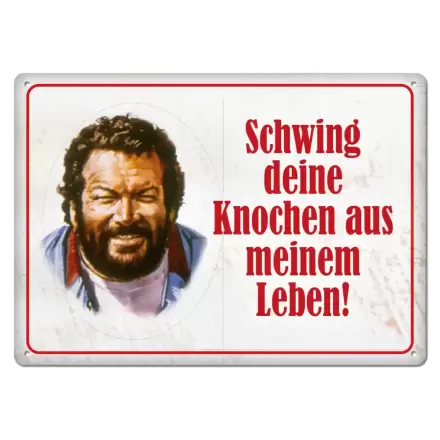 Bud Spencer Schwing deine Knochen fémtábla 10 x 15 cm termékfotó