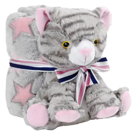 Candy Cat puha pléd takaró és plüss 22cm termékfotója