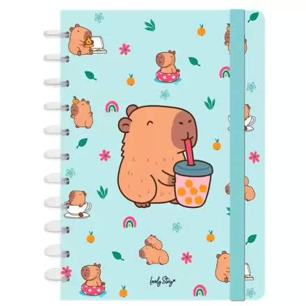 Capibara Bubble Tea A4 jegyzetfüzet termékfotó