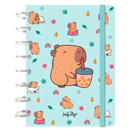 Capibara Bubble Tea A5 jegyzetfüzet termékfotó