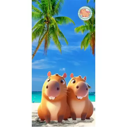 Capybara mikroszálas strandtörölköző termékfotó