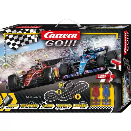 Carrera GO!!! Speed Competition F1 Ferrari Sainz + F1 Alpine Alonso elektromos versenypálya termékfotó