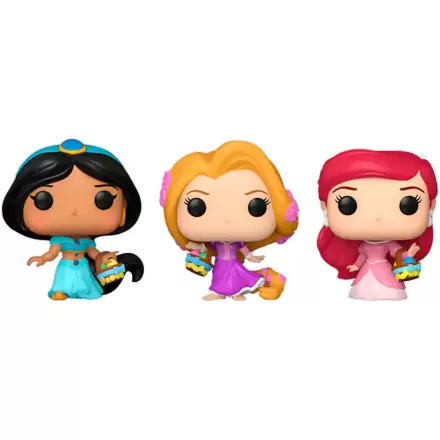 Carrot Pocket POP 3-er Pack Figuren Disney Princess Rapunzel Ariel Jasmin termékfotója