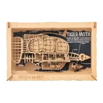 Castle in the Sky Paper Theater Fa Style Tiger Moth papír modell készlet termékfotó