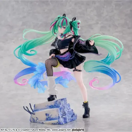 Character Vocal Series 01: Hatsune Miku FIGURIZMa Hatsune Miku Punk! PVC szobor figura 23 cm  termékfotó
