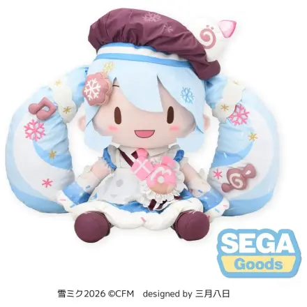 Character Vocal Series 01: Hatsune Miku Fuwa Petit Snow Miku 2026 Dodeka Jumbo plüss figura 50 cm   termékfotó