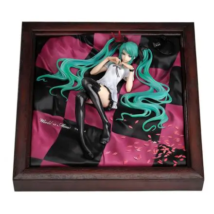 Character Vocal Series 1/8 Miku Hatsune World is Mine Brown Frame PVC szobor figura 22 cm termékfotó