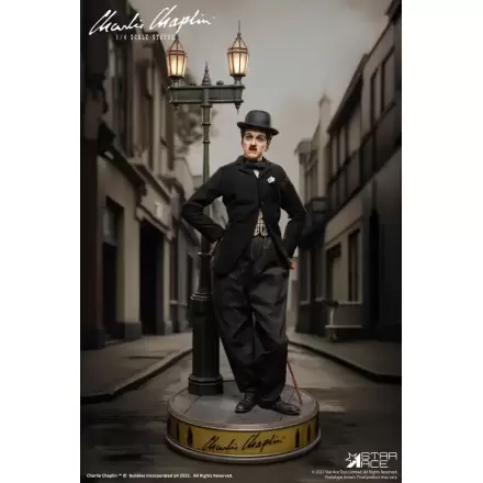 Charlie Chaplin 1/4 Deluxe Version szobor figura 50 cm termékfotója