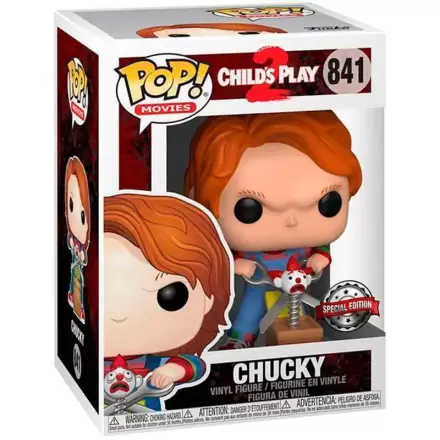 Child´s Play POP! Movies Vinyl Figure Chucky w/Buddy & Giant Scissors 9 cm termékfotója