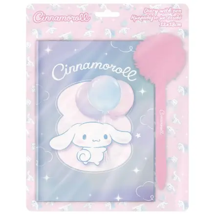 Cinnamoroll ajándékcsomag keményfedeles füzet zárral és Pompom toll termékfotó